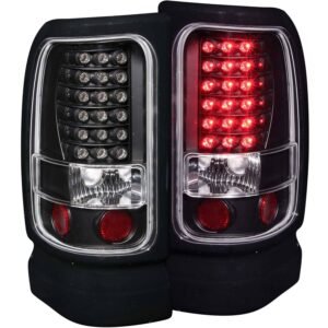 Dodge Ram 1500/2500/3500 94-01/ Ram Sport Model 94-98 LED Tail Lights Black - Image 1
