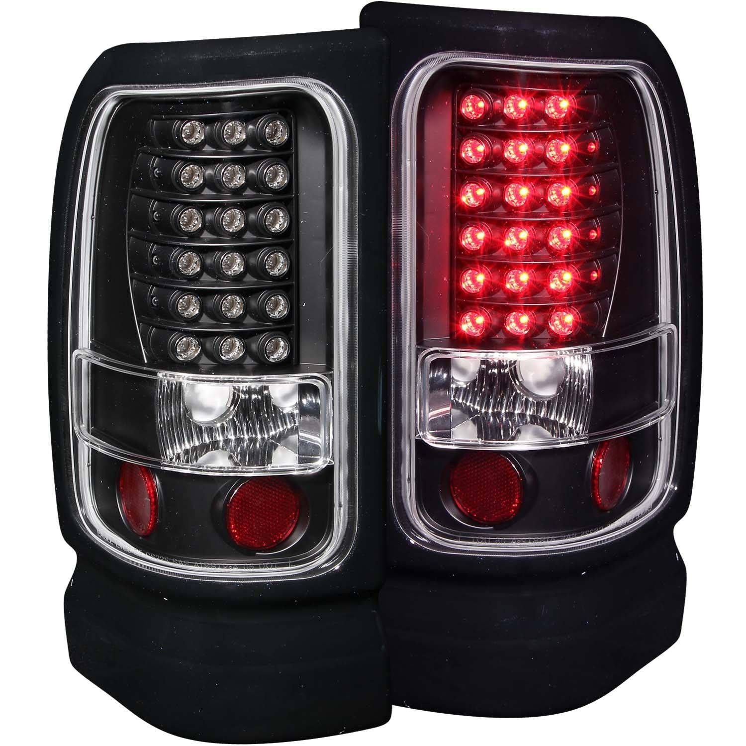 Dodge Ram 1500/2500/3500 94-01/ Ram Sport Model 94-98 LED Tail Lights Black - Image 1