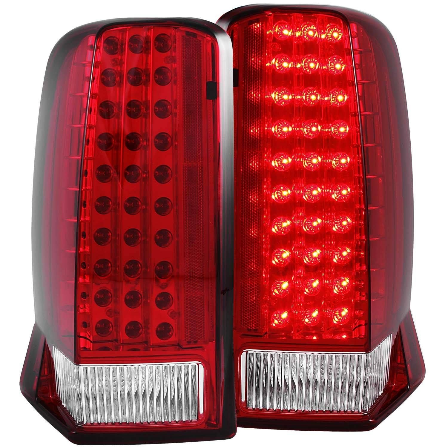 Cadillac Escalade 02-06 / Escalade Esv 03-06 Led Tail Lights Red/clear - Image 1