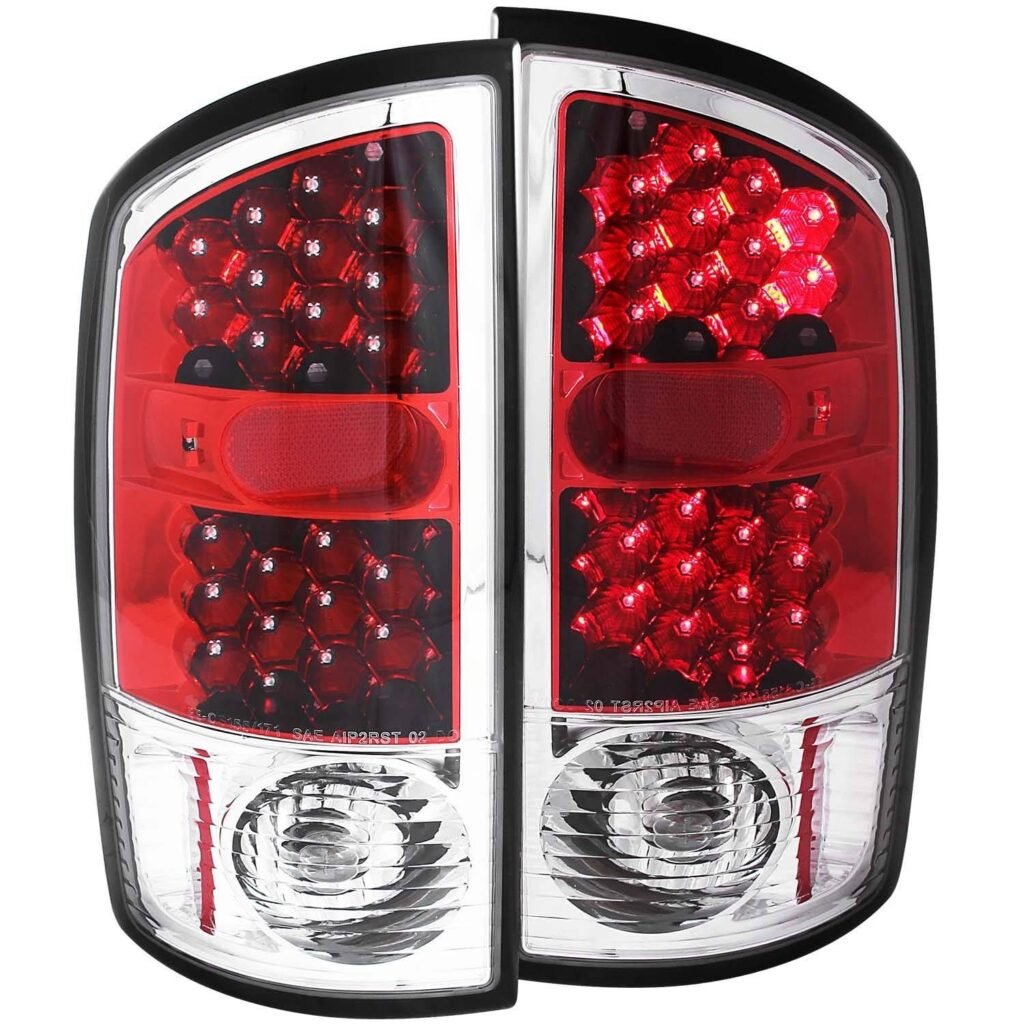 Dodge Ram 1500 02-05 / 2500/3500 03-06 LED Tail Lights Chrome/Red