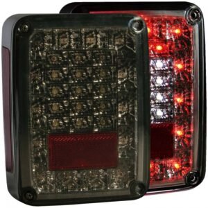 Jeep Wrangler (Jk) 07-18 Led Tail Lights Smoke - Image 1