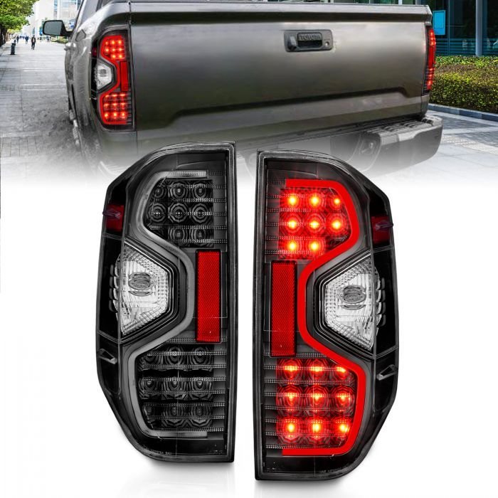 Toyota Tundra 14-21 Led Tail Lights Black Clear Lens