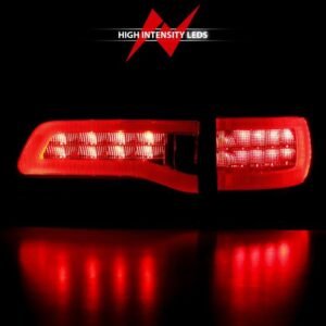Jeep Grand Cherokee 14-22 Led Tail Light Red/smoke Lens Black Trim (4pcs) - Image 5