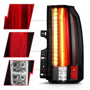 GMC Yukon / Xl / Denali 15-19 Led Tail Lights Black - Image 4