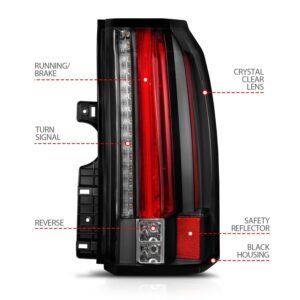 GMC Yukon / Xl / Denali 15-19 Led Tail Lights Black - Image 5