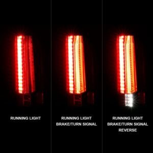 Chevy Tahoe/suburban 15-19 Led Tail Lights - Black - Image 3