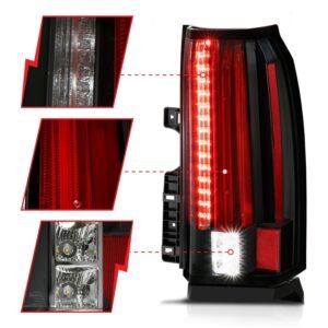 Chevy Tahoe/suburban 15-19 Led Tail Lights - Black - Image 4