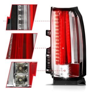 Chevy Tahoe/suburban 15-18 Led Tail Lights - Chrome - Image 4