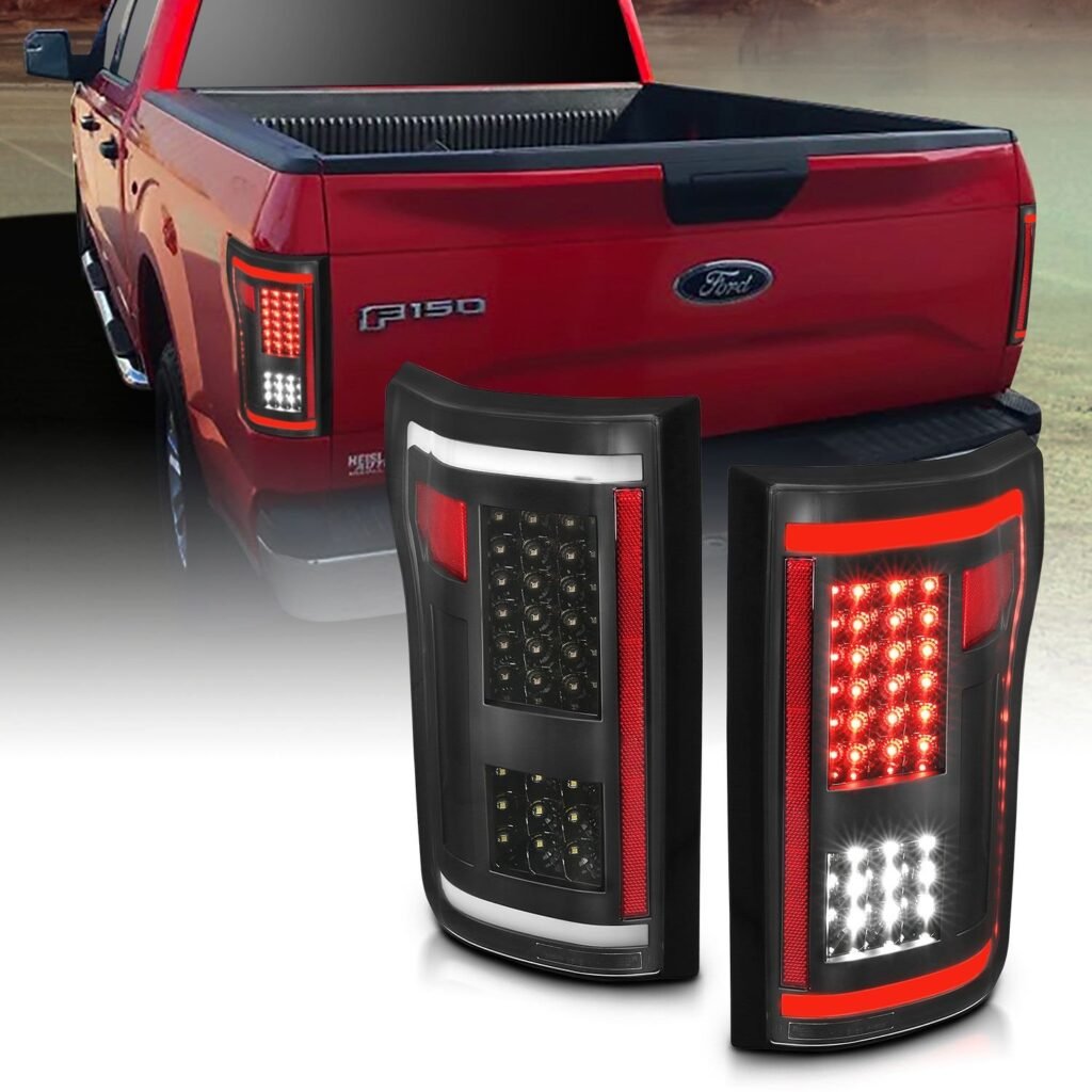 Ford F-150 15-17 Full Led Tail Lights G2 Black Clear