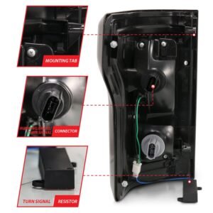 Ford F-150 15-17 Full Led Tail Lights G2 Black Clear - Image 5