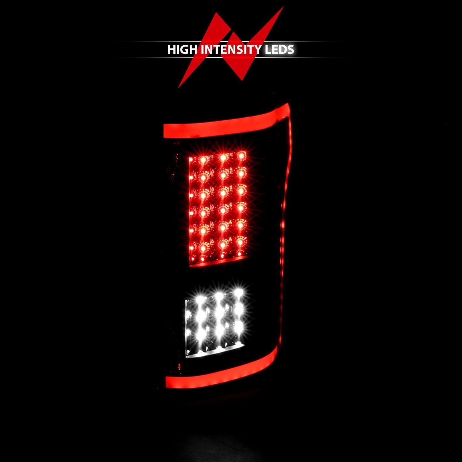 Ford F-150 15-17 Full Led Tail Lights G2 Black Clear - Image 6