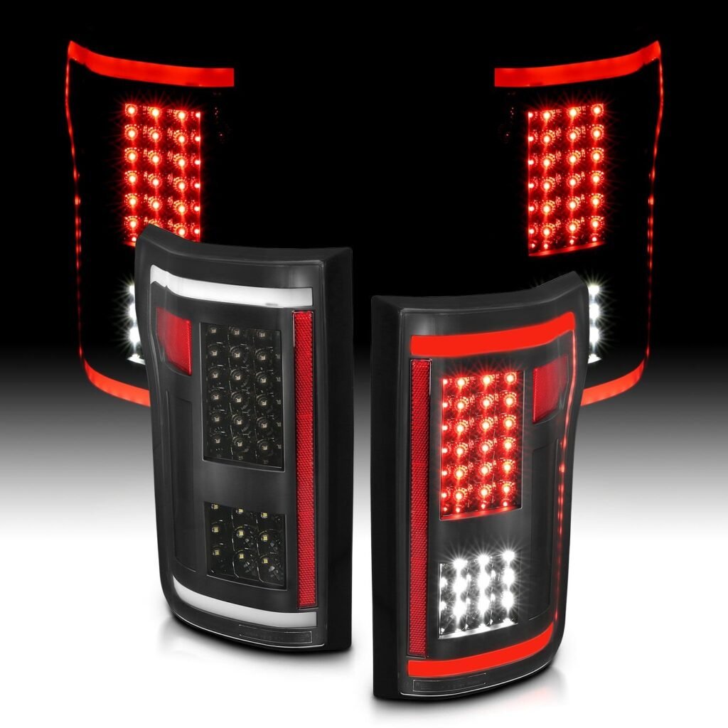 Ford F-150 15-17 Full Led Tail Lights G2 Black Clear