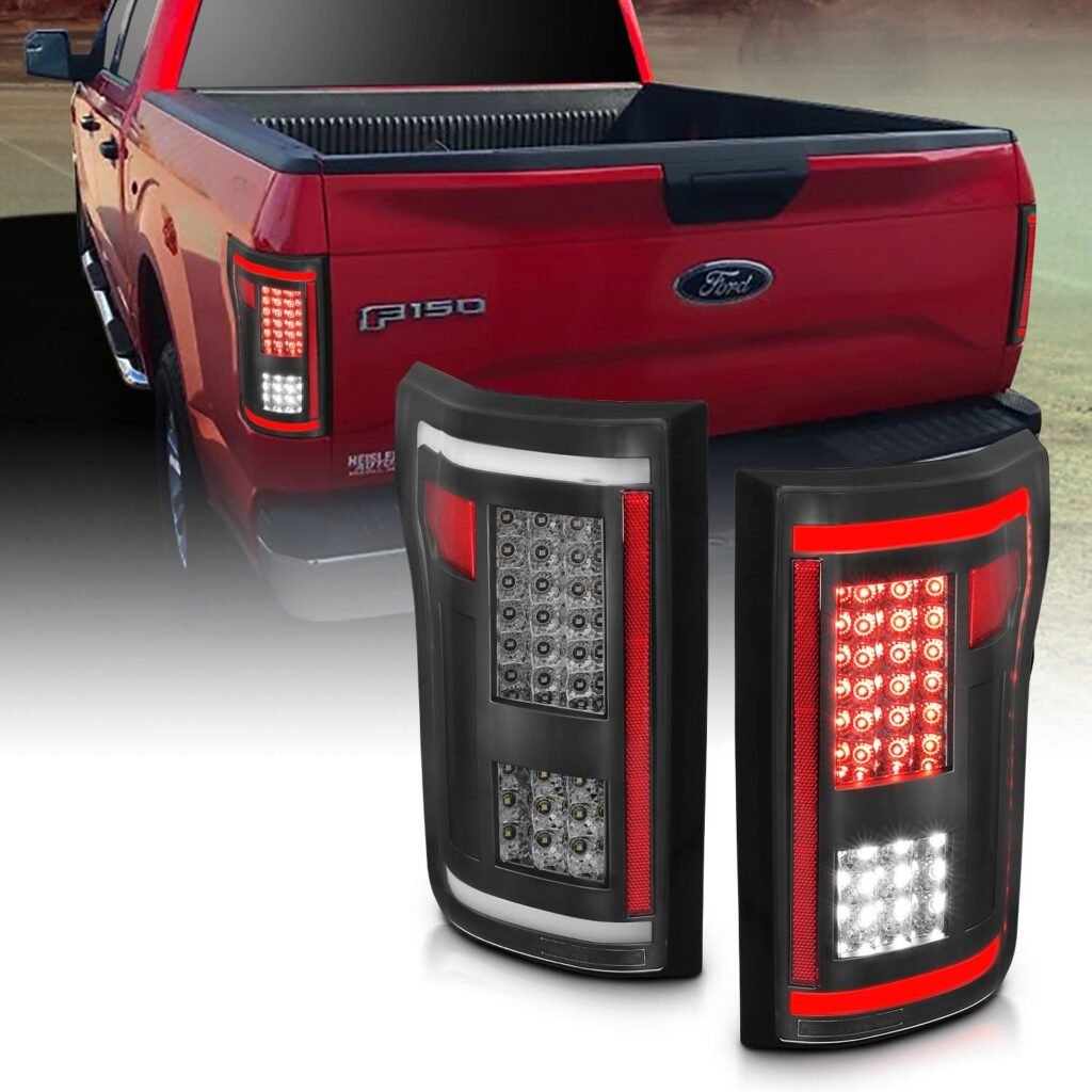 Ford F-150 15-17 Full Led Tail Lights G2 Black Smoke Lens