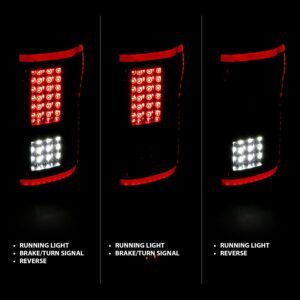 Ford F-150 15-17 Full Led Tail Lights G2 Black Smoke Lens - Image 2