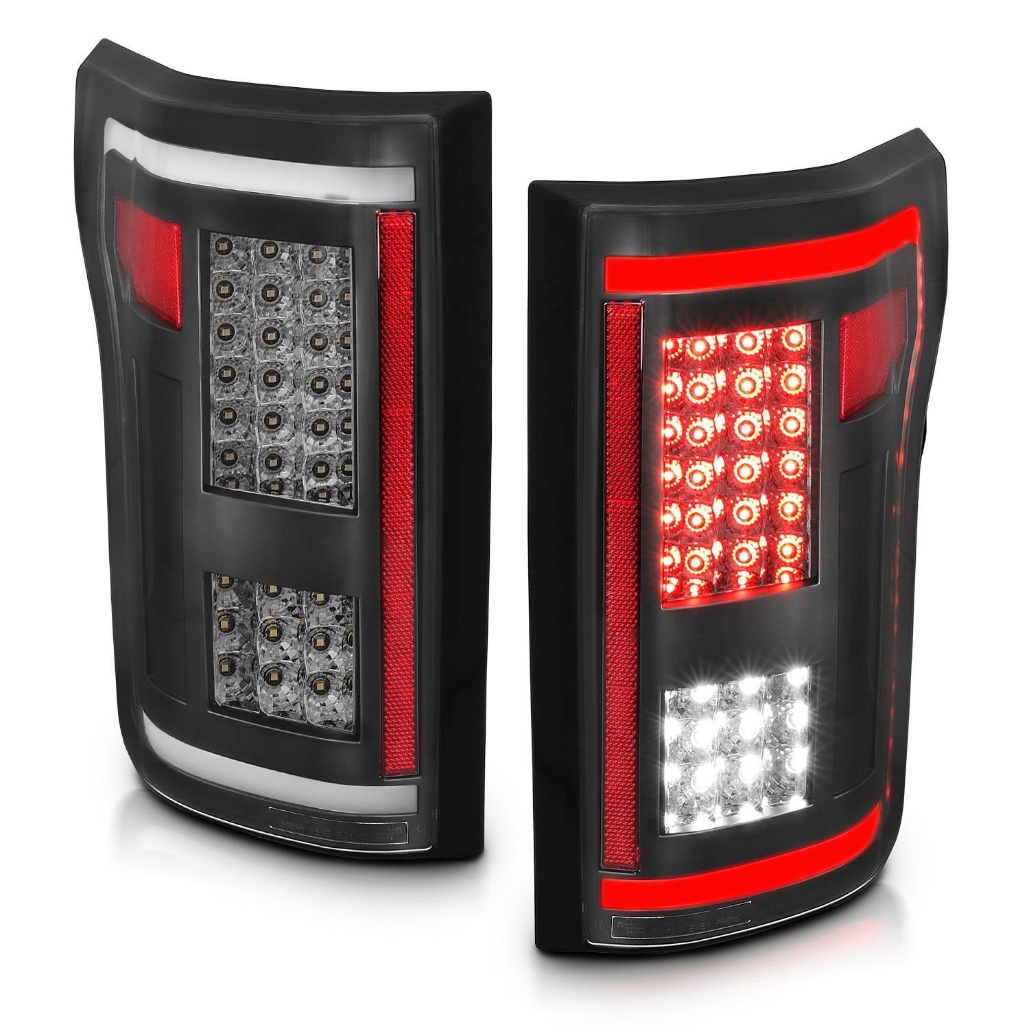 Ford F-150 15-17 Full Led Tail Lights G2 Black Smoke Lens - Image 8