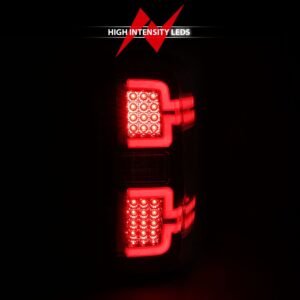 Chevy Silverado 14-18 1500/15-19 2500hd/3500hd/GMC Sierra 15-19 2500hd/3500hd Led Tail Lights - Black Clear - Image 6