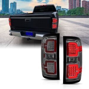 Chevy Silverado 14-18 1500 / 15-19 2500hd/3500hd / GMC Sierra 15-19 2500hd / 3500hd Led Tail Lights - Smoke Lens - Image 1