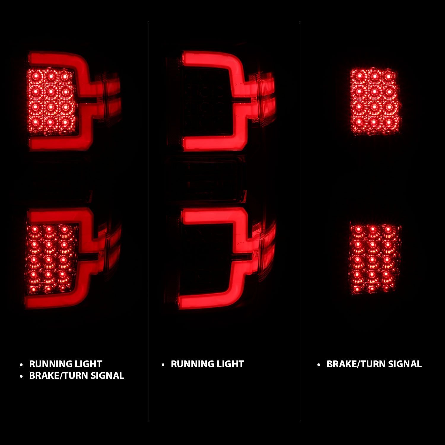 Chevy Silverado 14-18 1500/15-19 2500hd/3500hd/GMC Sierra 15-19 2500hd/3500hd Dually Led Tail Lights Chrome - Image 2