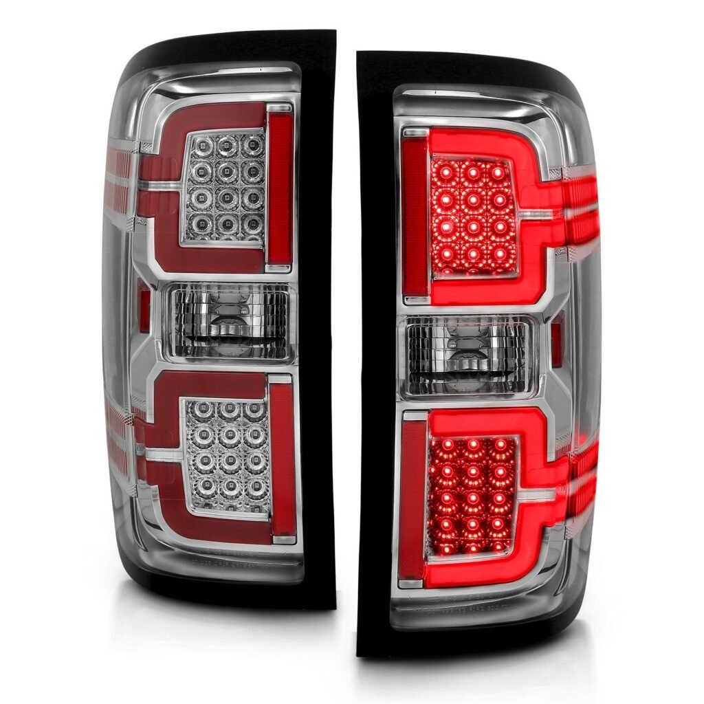 Chevy Silverado 14-18 1500/15-19 2500hd/3500hd/GMC Sierra 15-19 2500hd/3500hd Dually Led Tail Lights Chrome