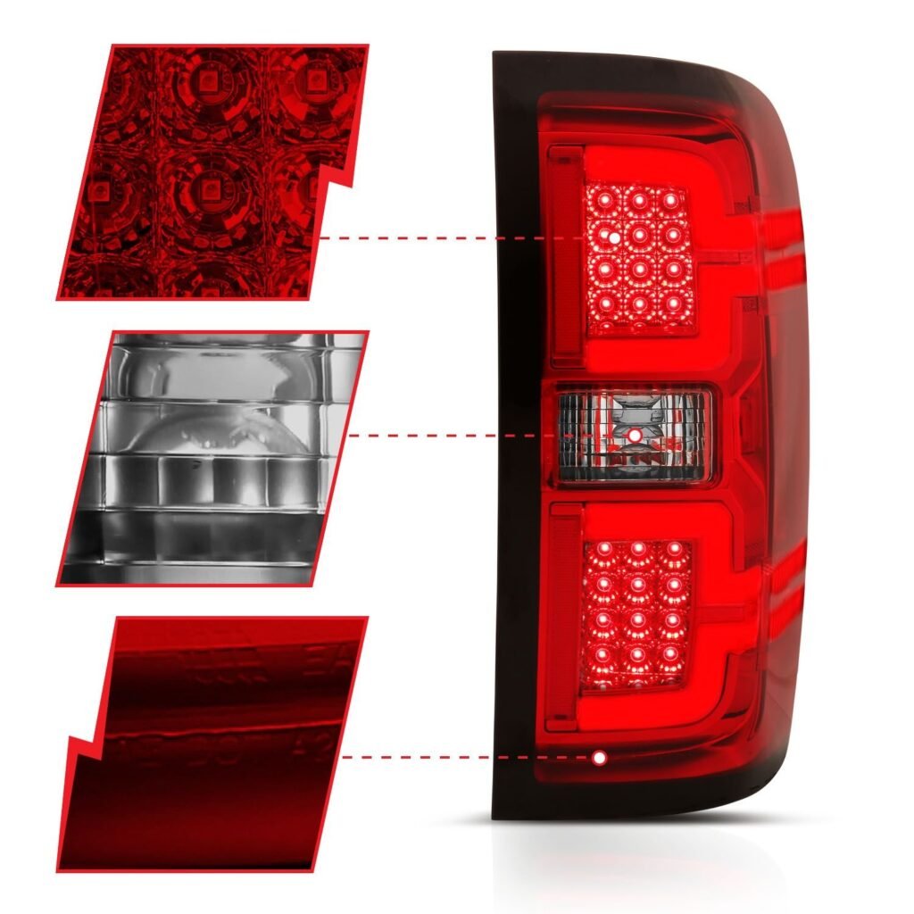 Chevy Silverado 14-18 1500 / 15-19 2500hd/3500hd/ GMC Sierra 15-19 2500hd/3500hd Led Tail Lights - Red Lens