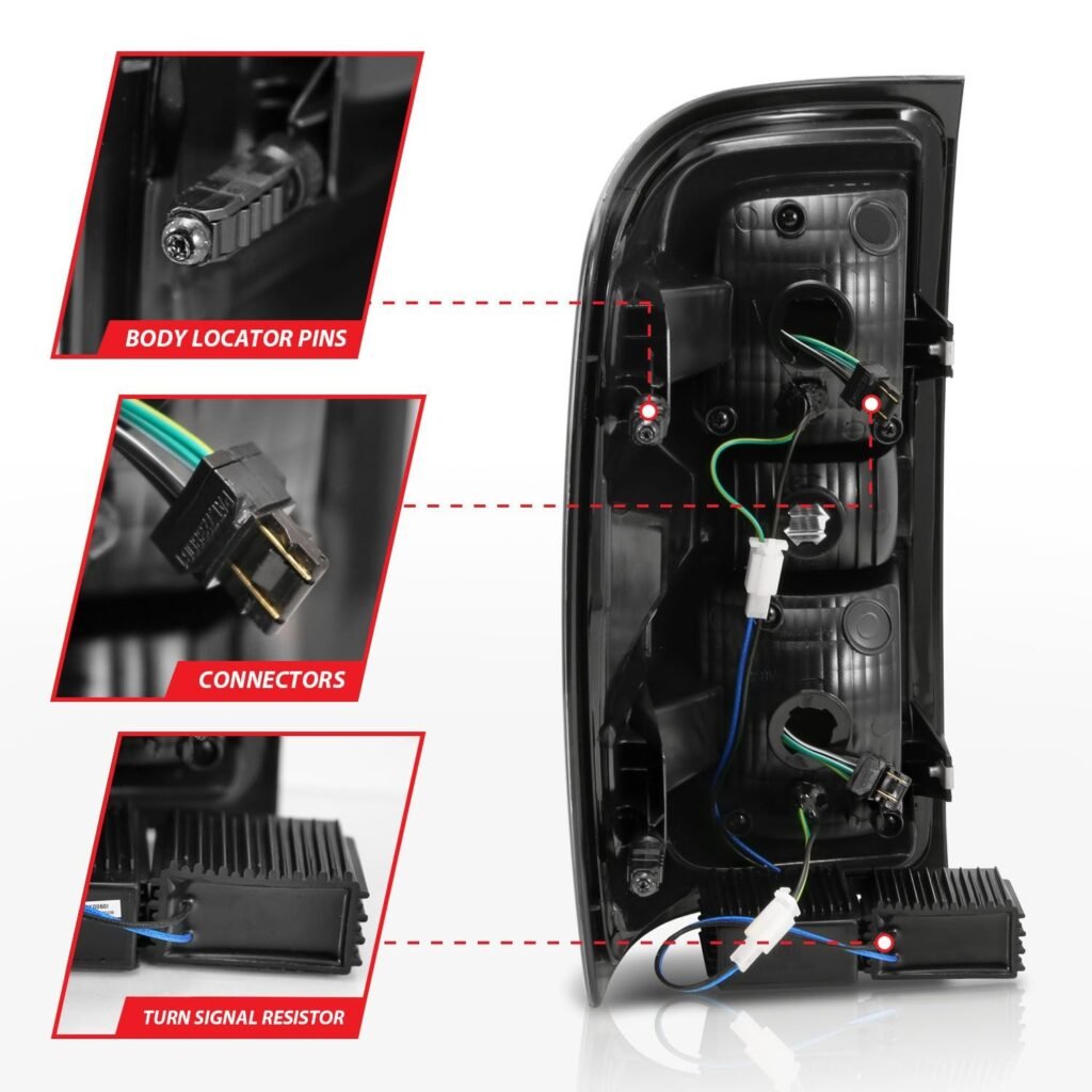 Chevy Silverado 14-18 1500 / 15-19 2500hd/3500hd/ GMC Sierra 15-19 2500hd/3500hd Led Tail Lights - Red Lens