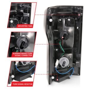 Ford F-150 15-17 Led Tail Lights Sequential Signal Black Smoke Lens - Image 5
