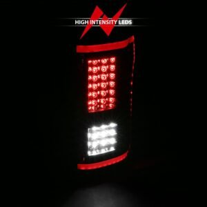 Ford F-150 15-17 Led Tail Lights Sequential Signal Black Smoke Lens - Image 6