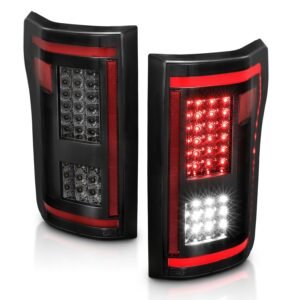 Ford F-150 15-17 Led Tail Lights Sequential Signal Black Smoke Lens - Image 7