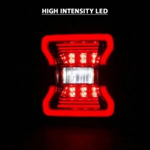 Jeep Wrangler JL 18-21 Full Led Tail Lights Red/ Clear Lens - Image 6