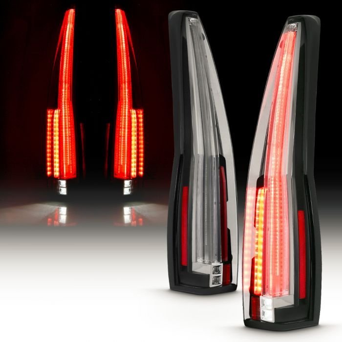 Cadillac Escalade 07-14 Led Tail Lights Red/Clear