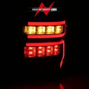 Toyota 4runner 14-22 Tail Lights Black Housing Clear Lens Red Light Bar W/ Sequential - Image 7