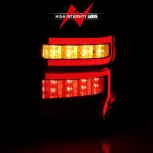 Toyota 4runner 14-22 Tail Lights Chrome Housing Clear Lens Red Light Bar W/ Sequential - Image 7