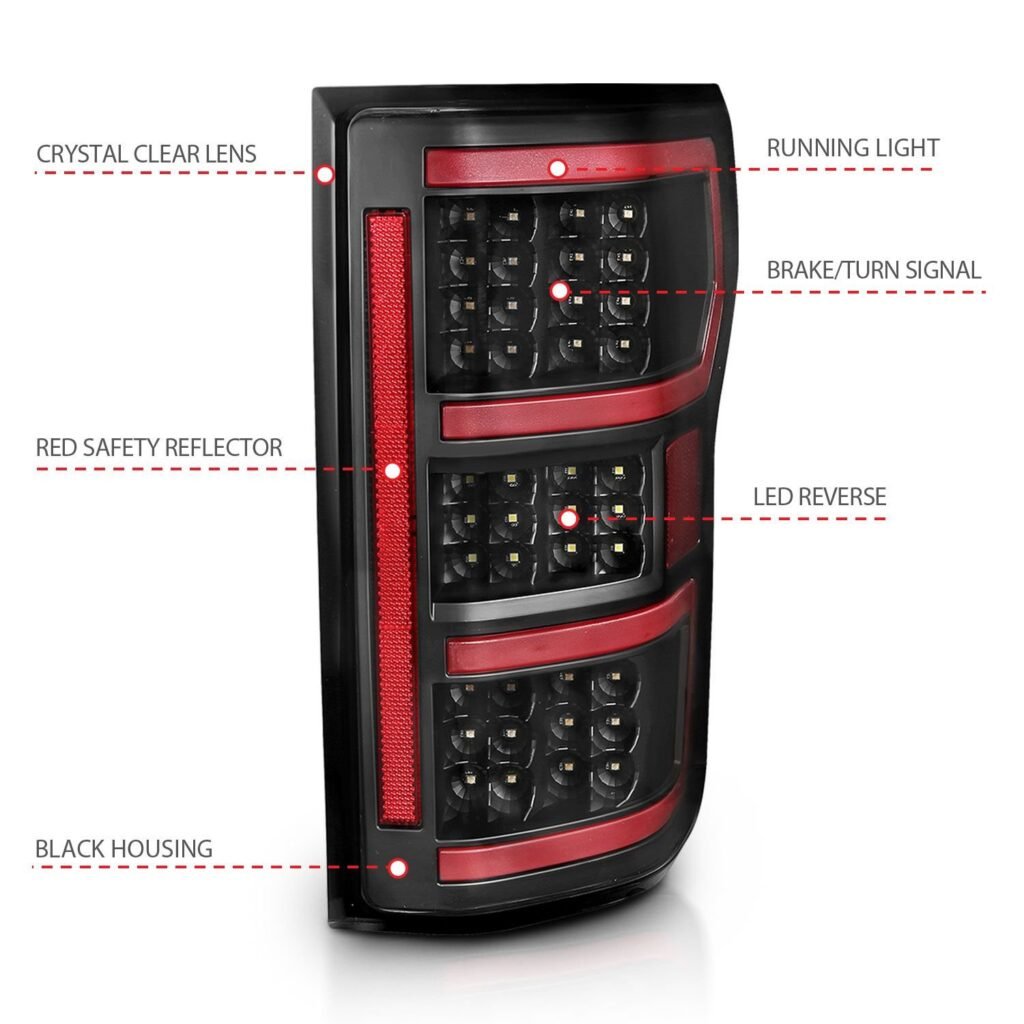 Ford F-150 18-20 Led Taillight Black (Red Light Bar) (W/ Sequential)