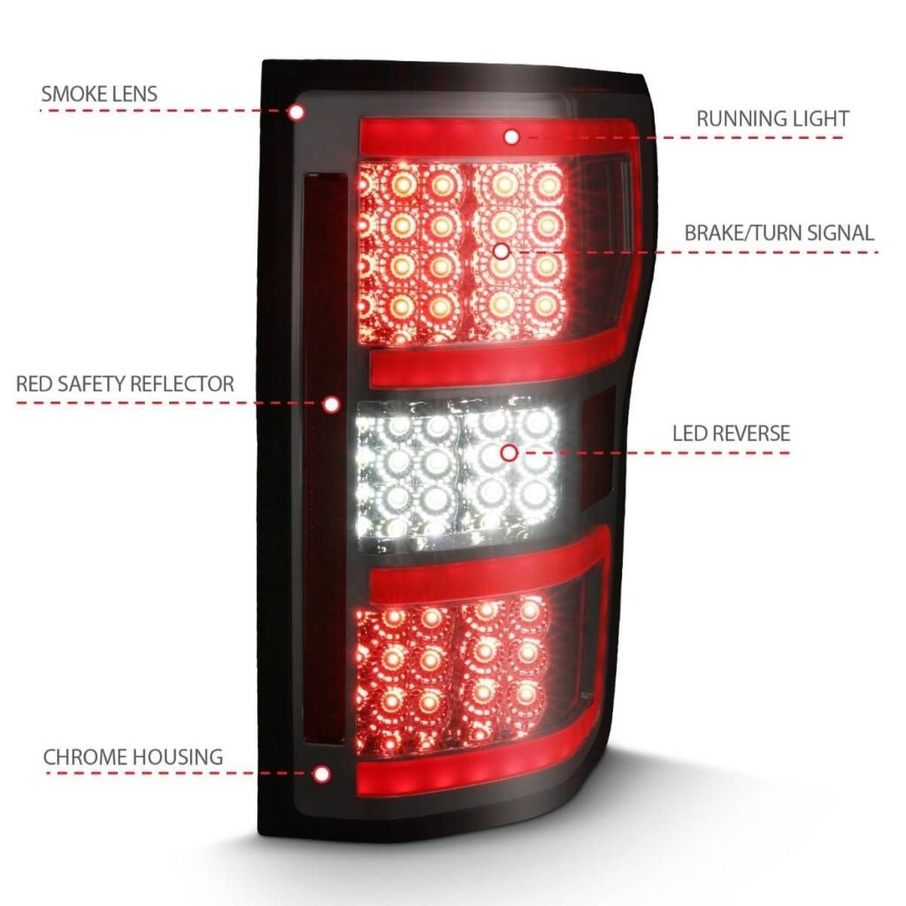 Ford F-150 18-20 Led Taillight Smoke (Red Light Bar) (W/ Sequential)