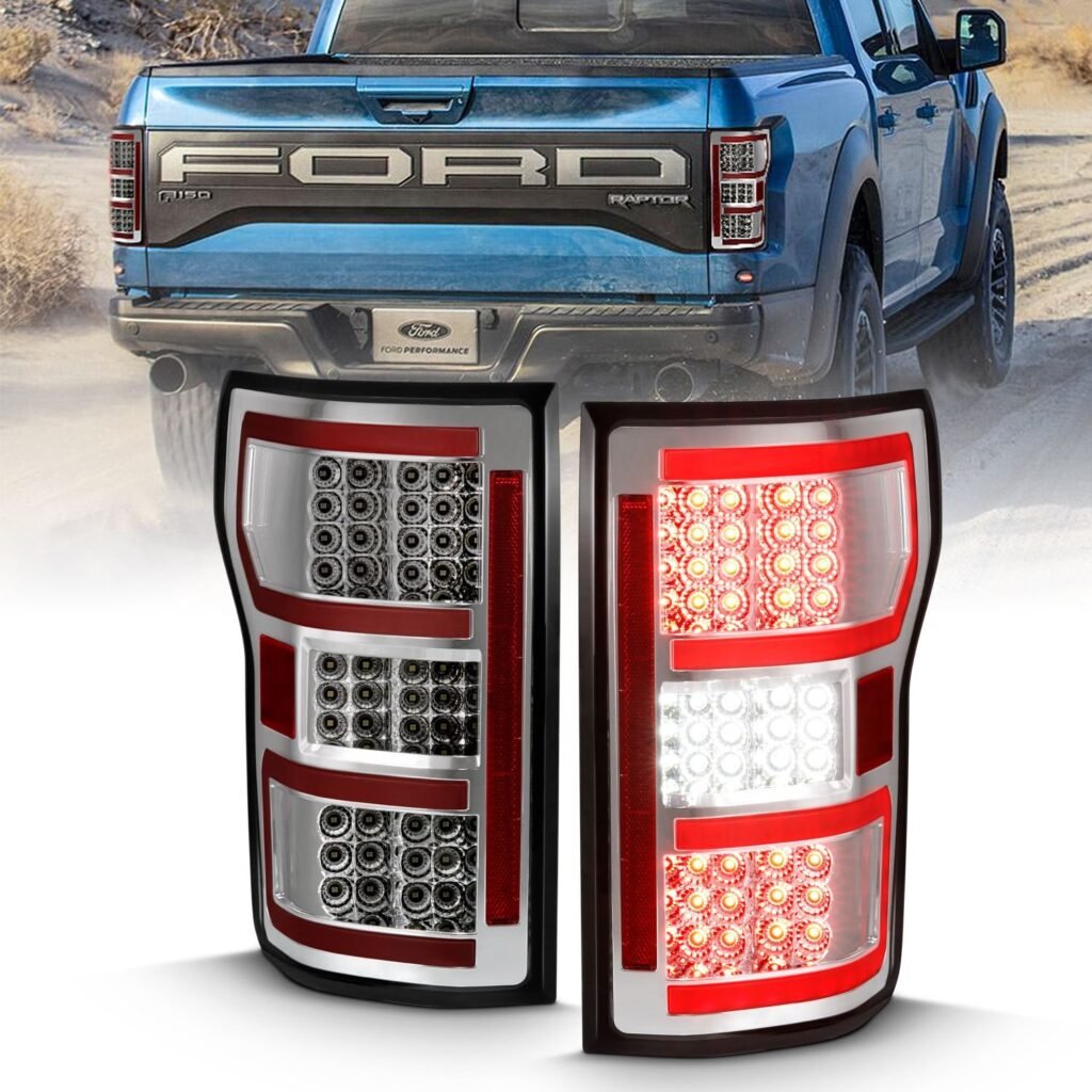 Ford F-150 18-20 Led Taillight Chrome (Red Light Bar) (W/ Sequential)