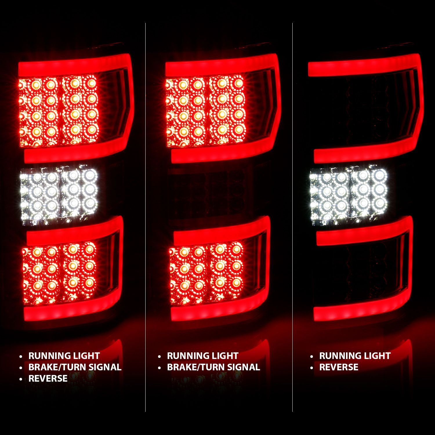 Ford F-150 18-20 Led Taillight Chrome (Red Light Bar) (W/ Sequential) - Image 2