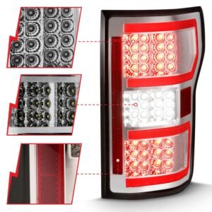 Ford F-150 18-20 Led Taillight Chrome (Red Light Bar) (W/ Sequential) - Image 3