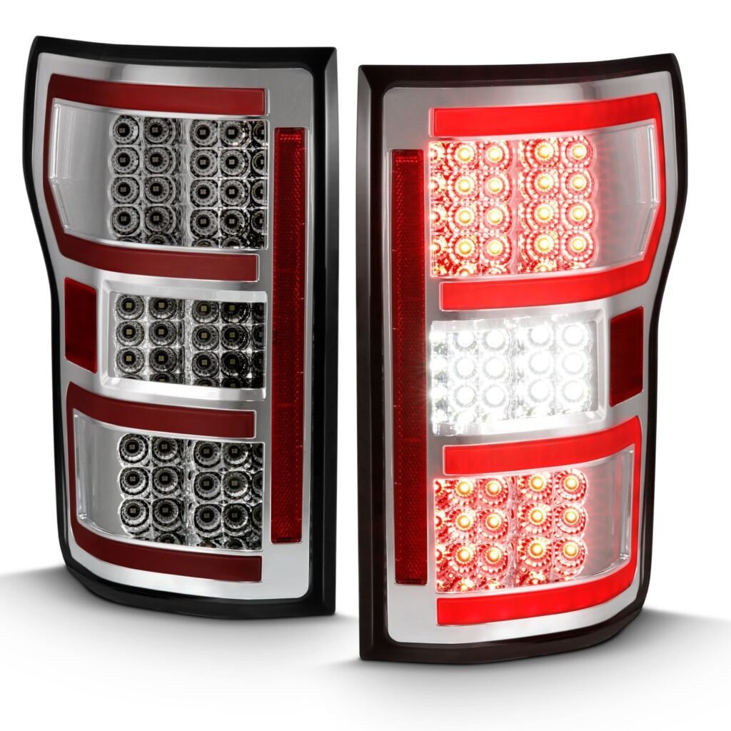 Ford F-150 18-20 Led Taillight Chrome (Red Light Bar) (W/ Sequential)