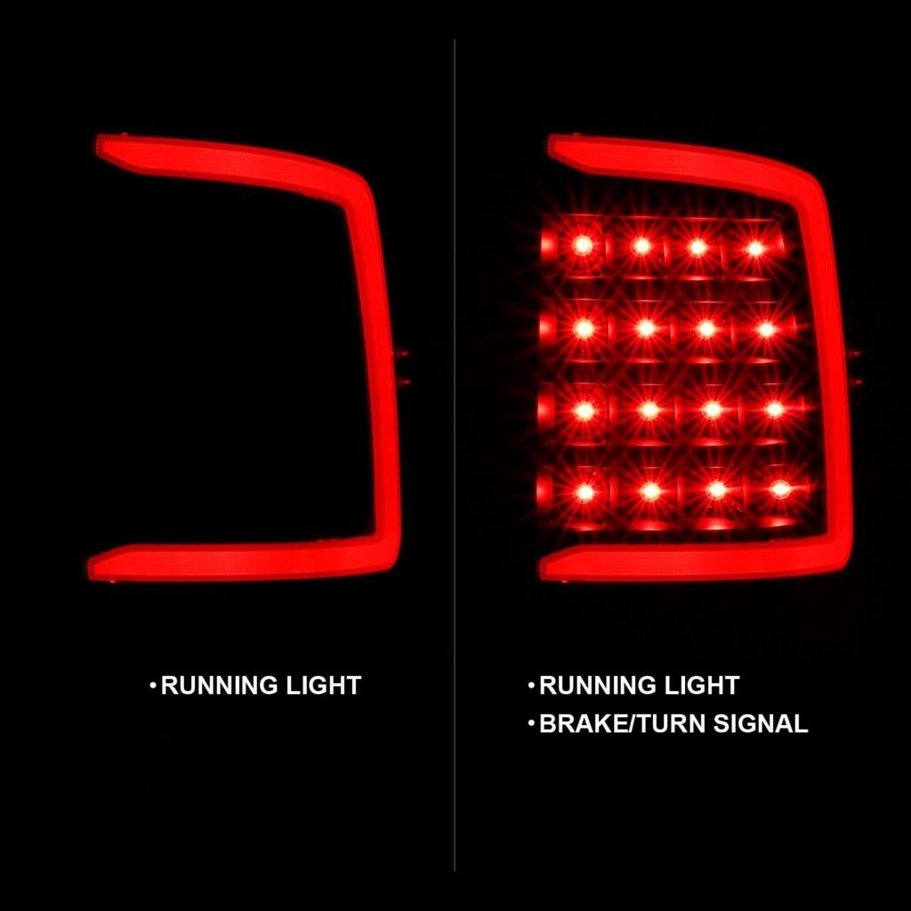 Dodge Ram 1500 09-18 / 2500 3500 10-18 Led Tail Lights Black Smoke