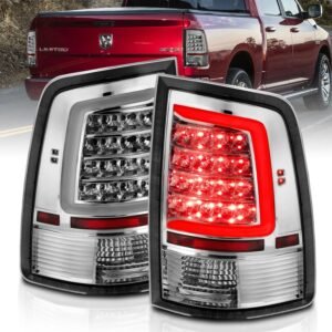 Dodge Ram 1500 09-18 / 2500 3500 10-18 Led Tail Lights Chrome Clear - Image 1