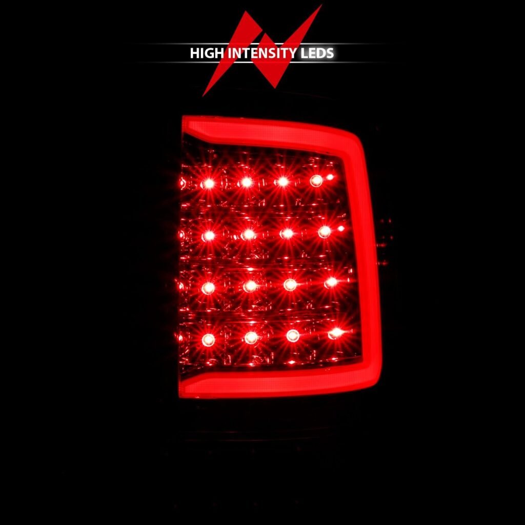 Dodge Ram 1500 09-18 / 2500 3500 10-18 Led Tail Lights Chrome Clear