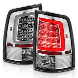 Dodge Ram 1500 09-18 / 2500 3500 10-18 Led Tail Lights Chrome Clear - Image 2