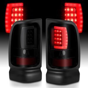 Dodge Ram 1500 94-01 2500/3500 94-02 Led Tail Lights Black W/Smoke Lens - Image 7