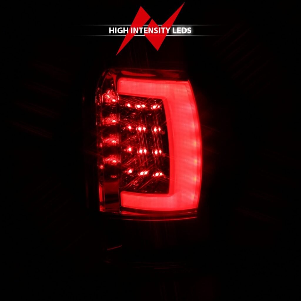 DODGE RAM 1500 94-01 2500/3500 94-02 LED TAILLIGHTS PLANK STYLE CHROME W/ CLEAR LENS