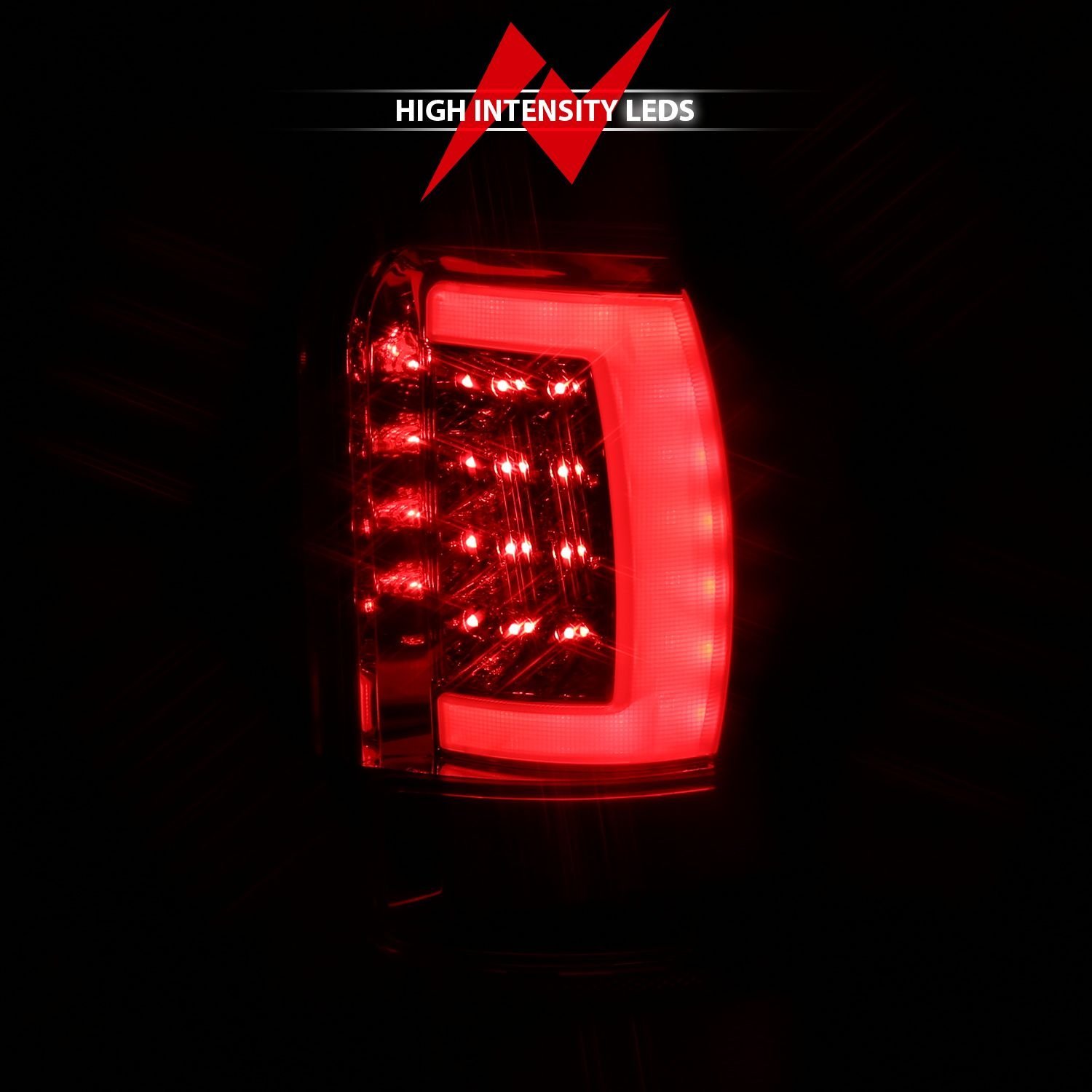 DODGE RAM 1500 94-01 2500/3500 94-02 LED TAILLIGHTS PLANK STYLE CHROME W/ CLEAR LENS - Image 2
