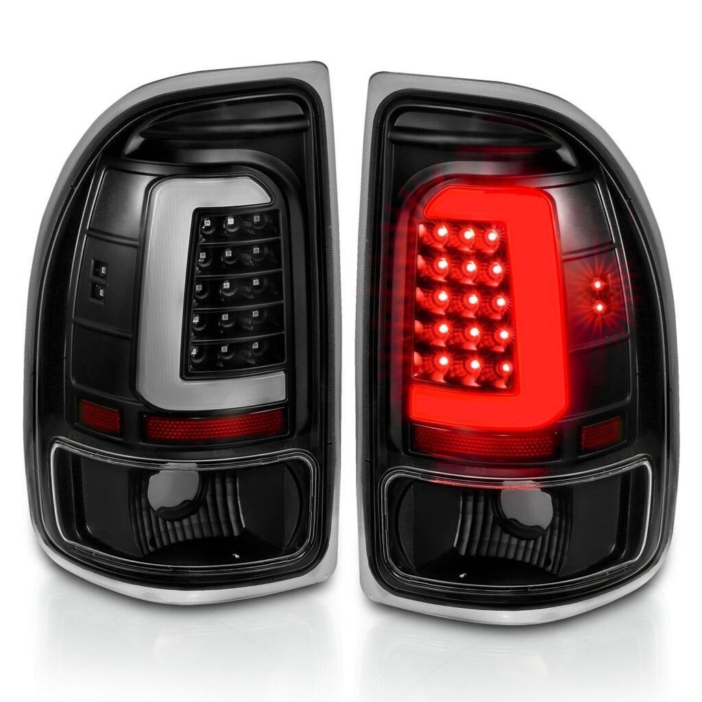DODGE DAKOTA 97-04 LED LIGHT BAR TAIL LIGHTS BLACK CLEAR LENS