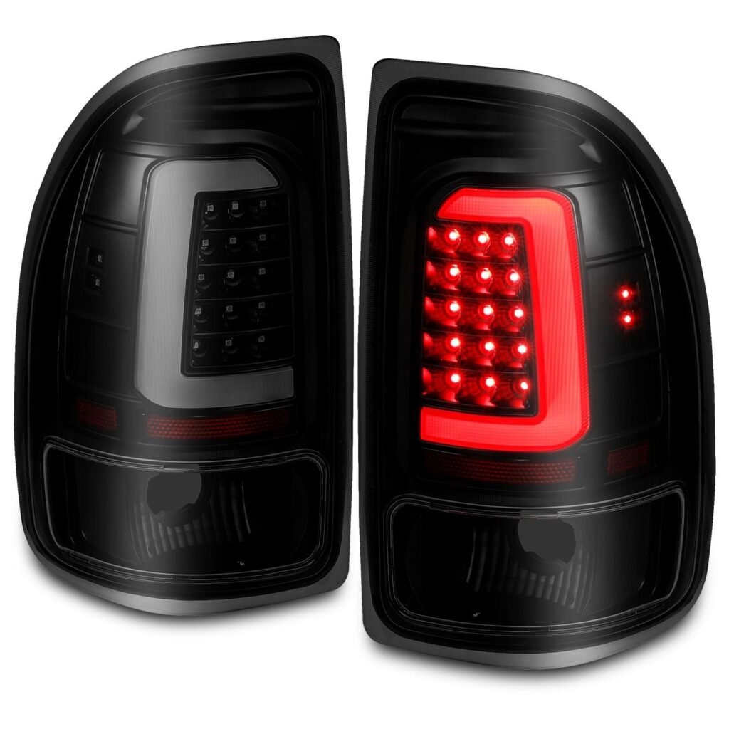 DODGE DAKOTA 97-04 LED LIGHT BAR TAIL LIGHTS BLACK SMOKE LENS