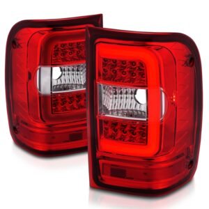 Ford Ranger 01-11 Tail Lights Red Clear Chrome - Image 7