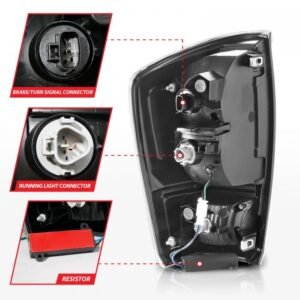 Toyota Tacoma 16-22 Full Led Tail Lights Black Housing Smoke Lens - Image 5