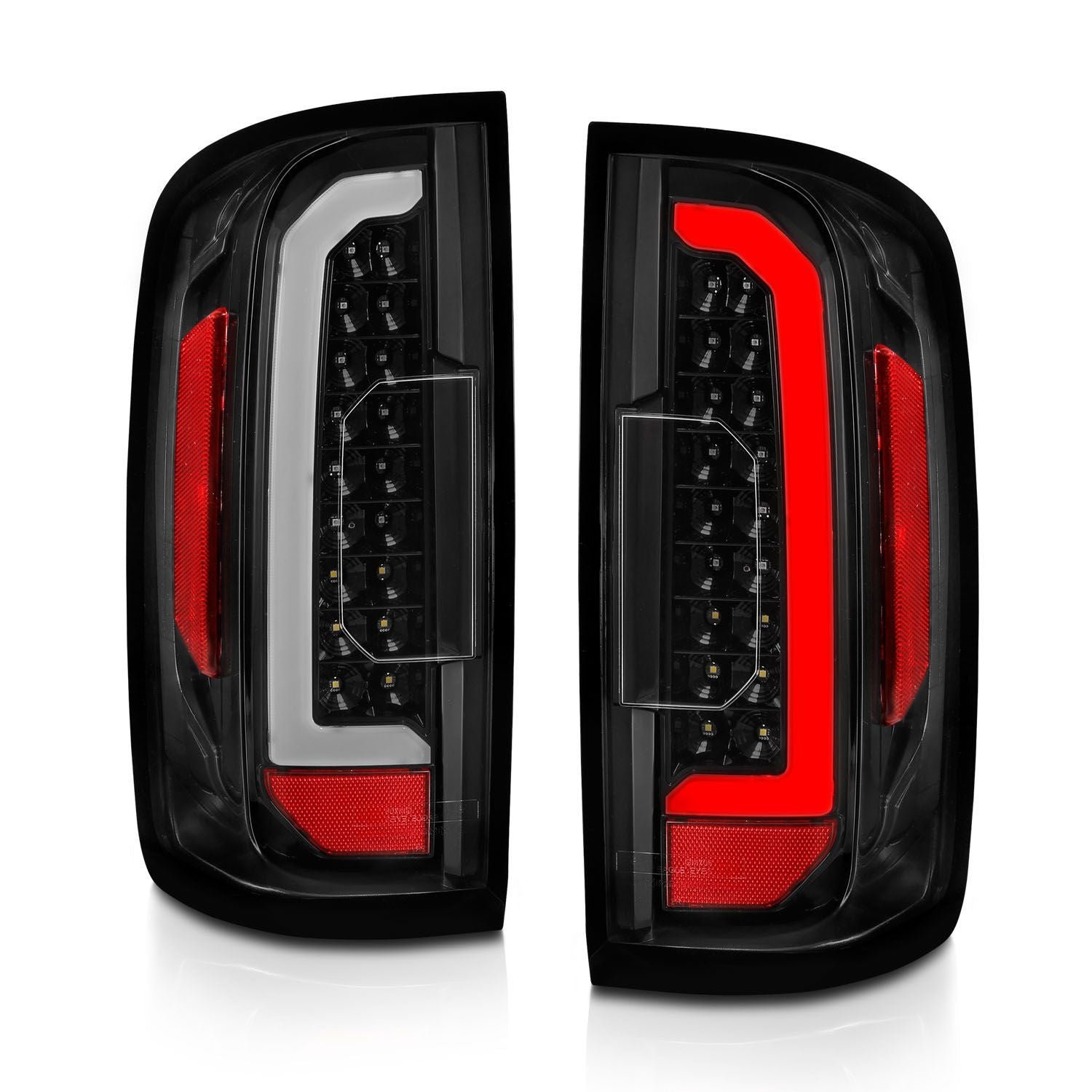 GMC Canyon 15-21 Full Led Tail Lights Black Housing Clear Lens - Image 5